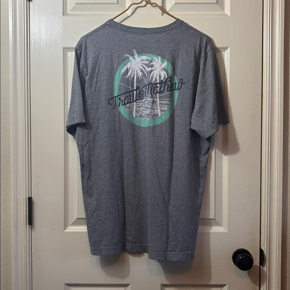 Travis Mathew Charcoal Short Sleeve Tee - Picture 4 of 5